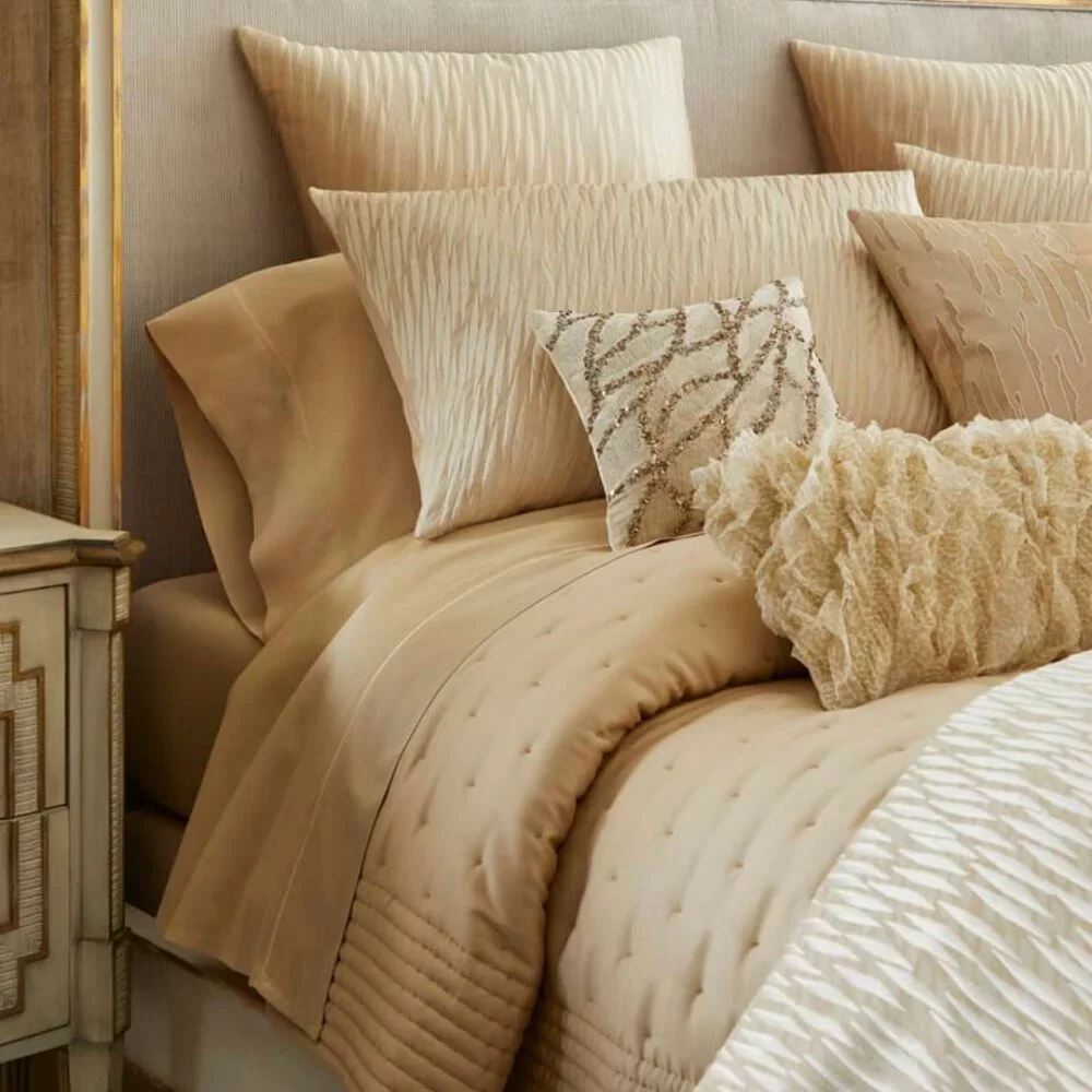 Donna Karan Home Gold Dust King Shams Set of 2